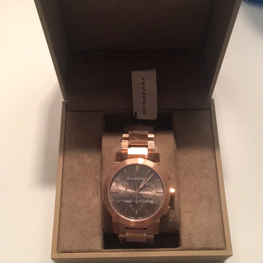 Burberry watch rose gold BU9353